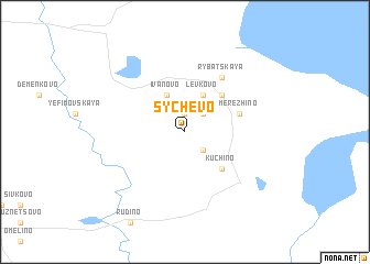 map of Sychëvo