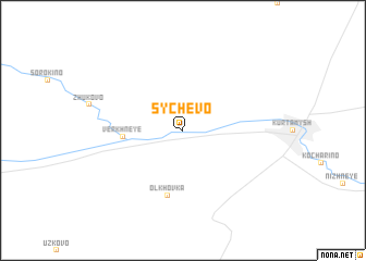 map of Sychëvo