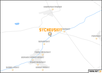 map of Sychëvskiy