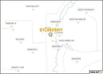 map of Sychevskiy