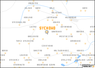 map of Sychowo