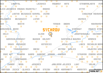 map of Sychrov