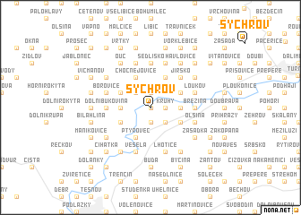 map of Sychrov