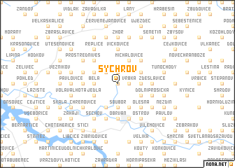 map of Sychrov