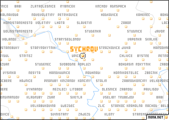 map of Sychrov