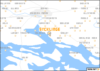 map of Sycklinge