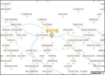 map of Sycyn