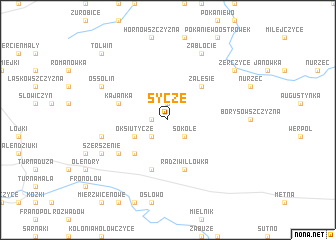 map of Sycze