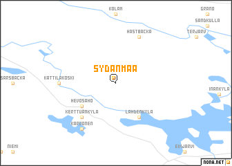 map of Sydänmaa