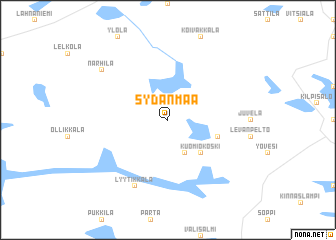 map of Sydänmaa