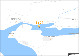 map of Syda