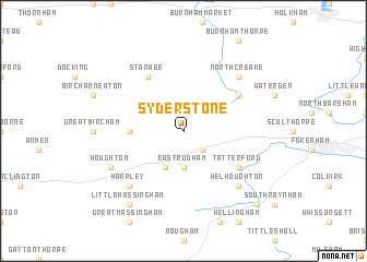 map of Syderstone