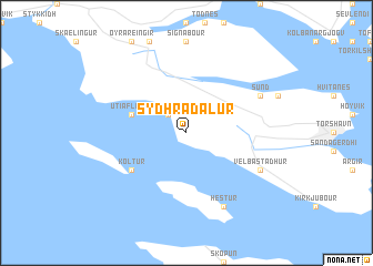 map of Syðradalur