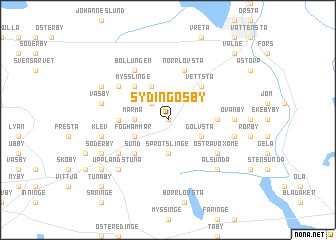 map of Sydingösby