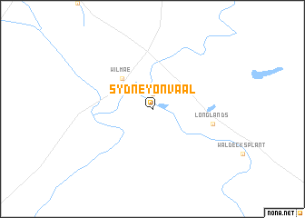 map of Sydney on Vaal