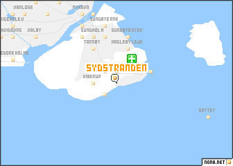 map of Sydstranden