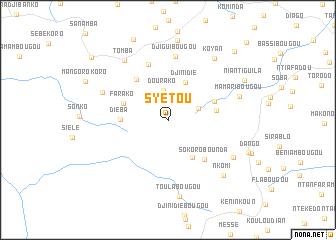 map of Syétou