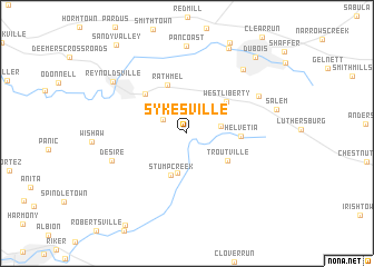 map of Sykesville