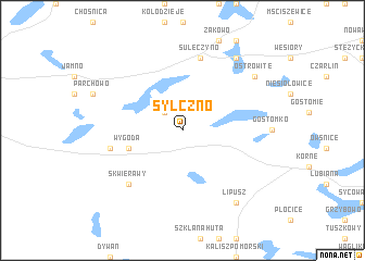 map of Sylczno