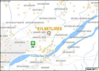 map of Sylhet Lines