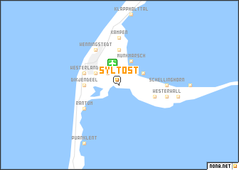 map of Sylt-Ost