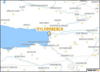 map of Sylvan Beach