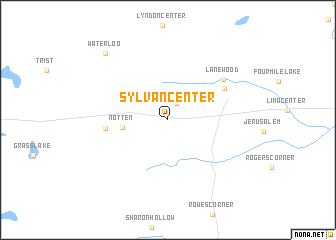 map of Sylvan Center