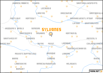 map of Sylvanès