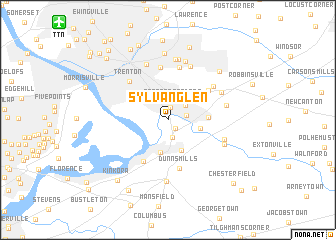 map of Sylvan Glen