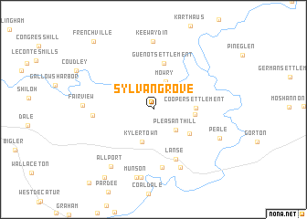 map of Sylvan Grove