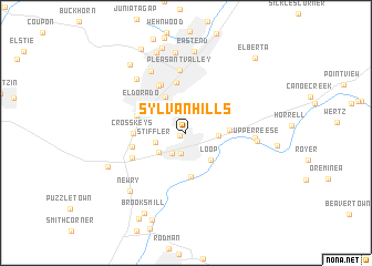 map of Sylvan Hills