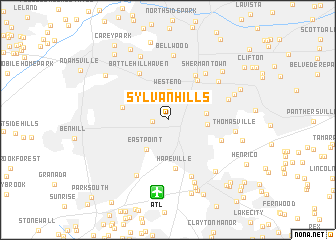 map of Sylvan Hills