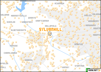 map of Sylvan Hill