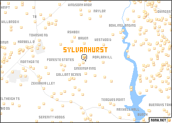 map of Sylvanhurst