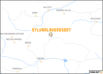 map of Sylvan Lake Resort