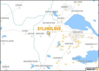 map of Sylvan Lake