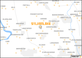 map of Sylvan Lake