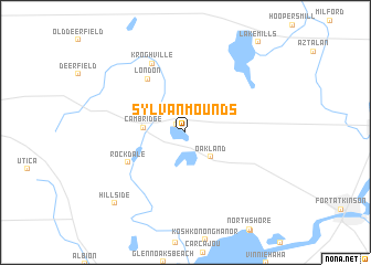 map of Sylvan Mounds