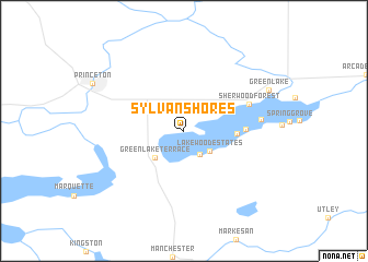 map of Sylvan Shores