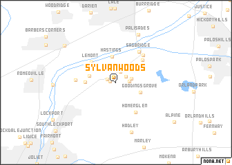 map of Sylvan Woods