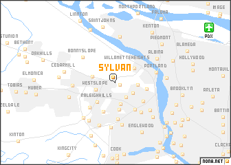 map of Sylvan