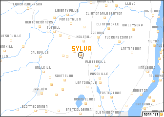 map of Sylva