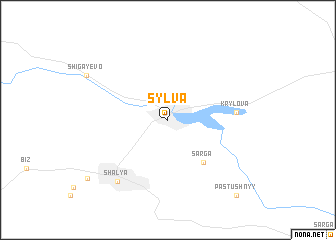 map of Sylva