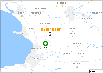 Symington United Kingdom Map Nona Net   Locmap SYMINGTON  4.7346667X55.4133333X 4.3986667X55.6533333 