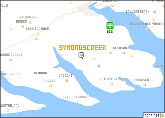 map of Symonds Creek