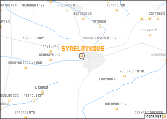 map of Synelʼnykove