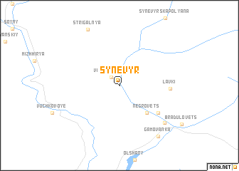 map of Synevyr