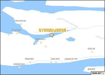 map of Synnøvjorda