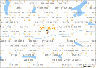 map of Synogać