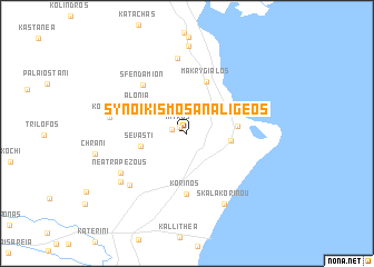 map of Synoikismós Analígeos